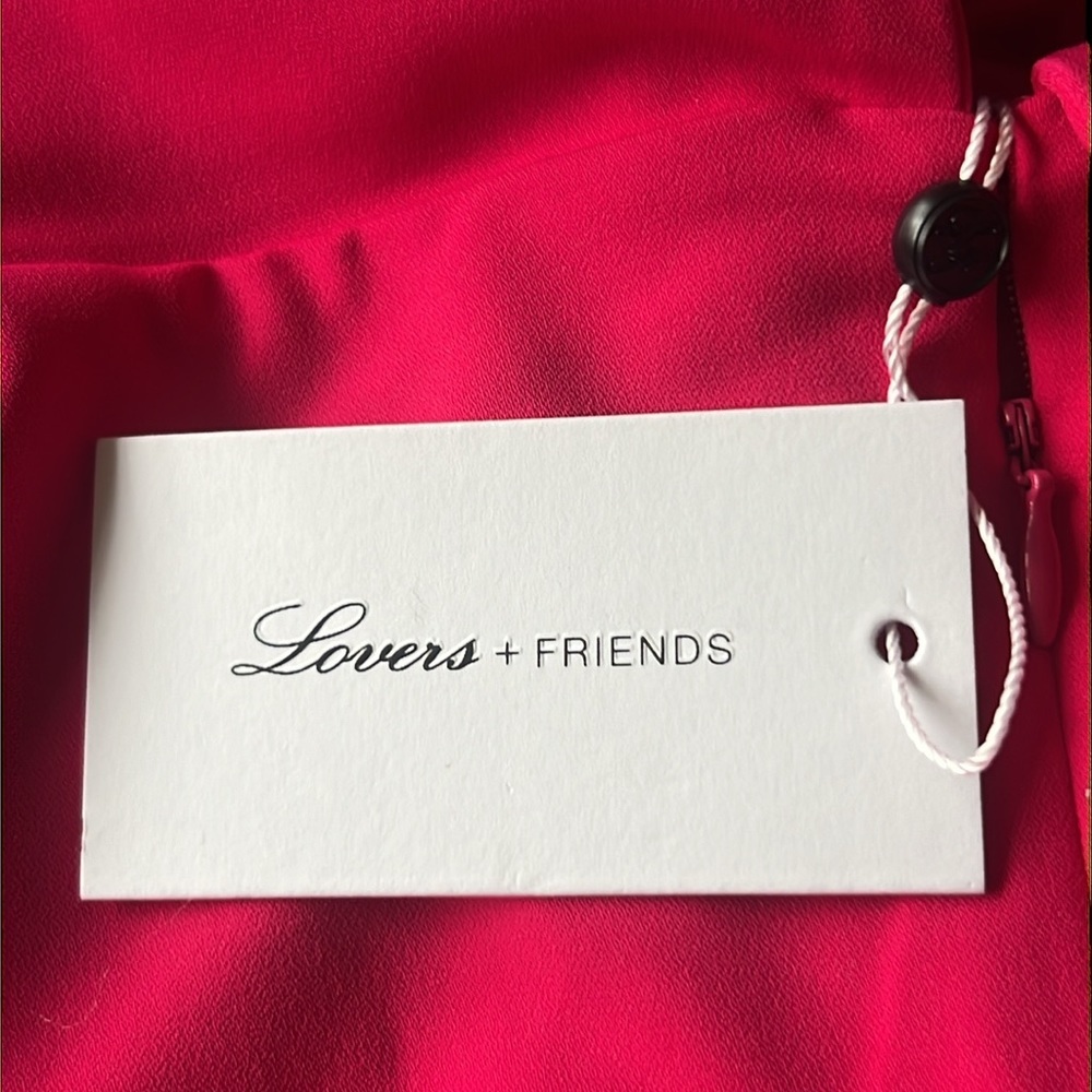 Lovers + Friends Barbiecore Danica Fuchsia Jumpsuit Small NWT - Picture 9 of 10